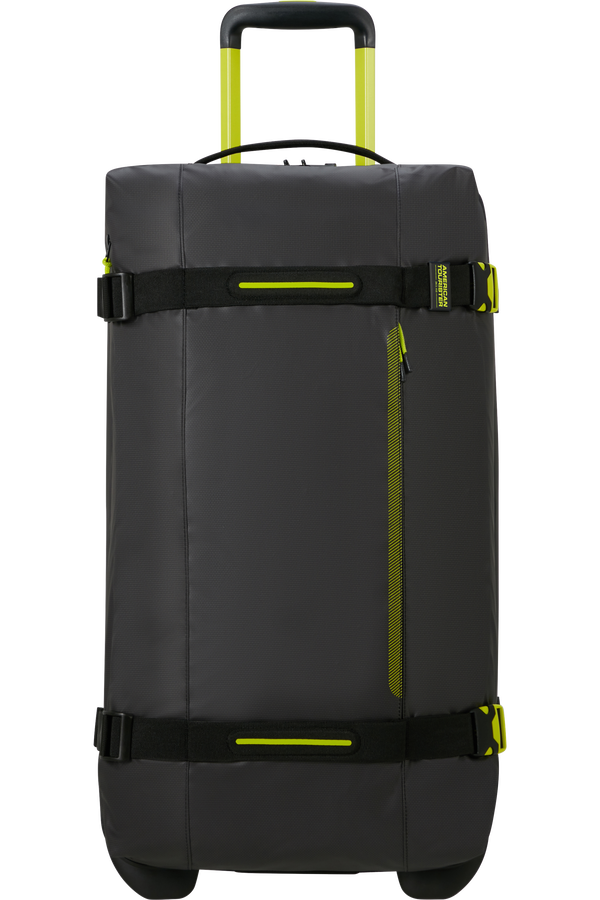 American Tourister Urban Track Duffle with Wheels Coated M  Black/Lime