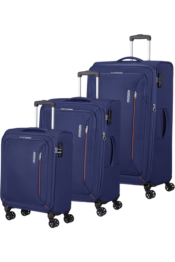 American Tourister Hyperspeed 3 PC SET A  Combat Navy