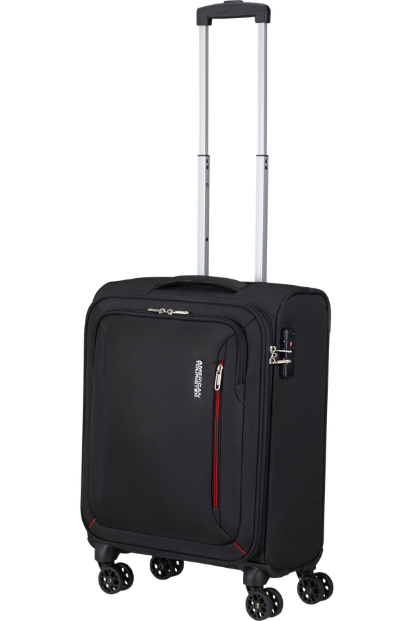 American Tourister Hyperspeed Spinner TSA 55cm  Jet Black American Tourister Hyperspeed Spinner TSA 55cm  Jet Black