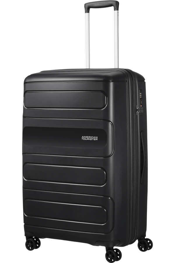 American Tourister Sunside Spinner Expandable 77cm  Zwart American Tourister Sunside Spinner Expandable 77cm  Zwart