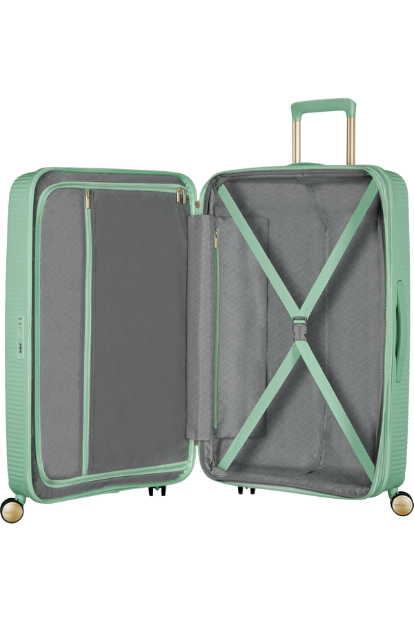 American Tourister Soundbox Spinner TSA Expandable 67cm  Almond Green/Gold