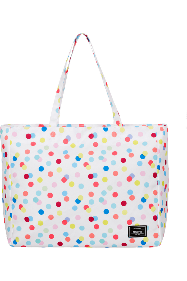 American Tourister Sunside Beachbag Print  Polka Dot