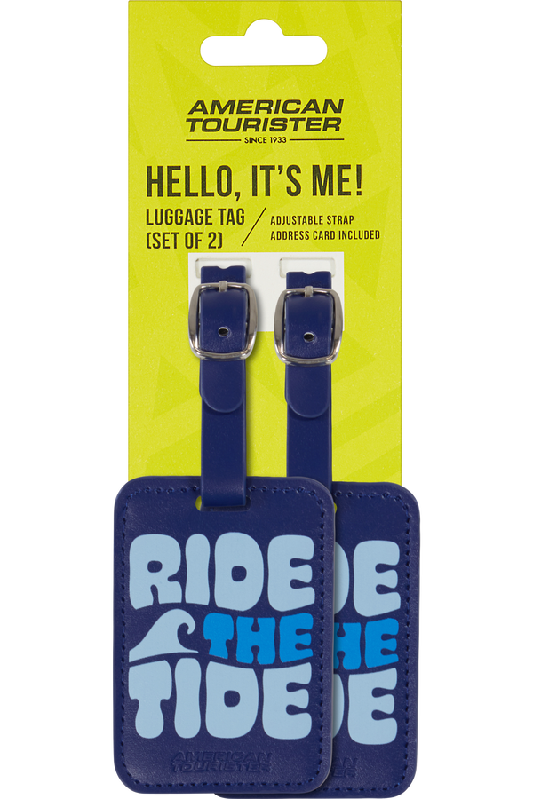 American Tourister American Tourist. Ta Luggage Tag X2 Print  Ride The Tide