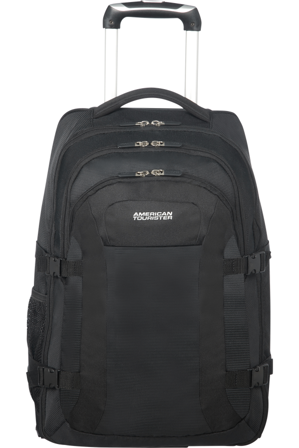 American Tourister Road Quest Laptop rugzak met Wielen 39.6cm/15.6inch  Solid Black