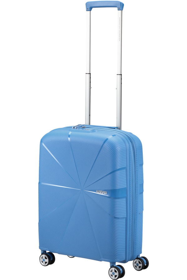 American Tourister StarVibe Spinner Expandable TSA 55cm Tranquil Blue American Tourister StarVibe Spinner Expandable TSA 55cm Tranquil Blue