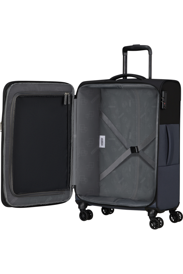 American Tourister Daring Dash Spinner Expandable TSA M  Noir/Gris American Tourister Daring Dash Spinner Expandable TSA M  Noir/Gris
