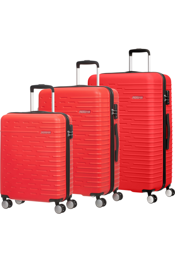 American Tourister Hyperdash 3 PC Set A  Rouge vif