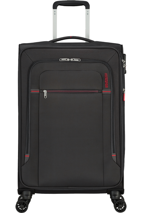 American Tourister Crosstrack Spinner Expandable 67cm  Gris/Rouge