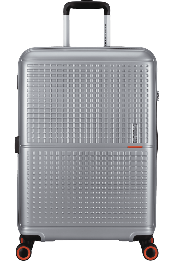 American Tourister Geopop Spinner 67/24 Tsa. 67cm  Metallic Silver