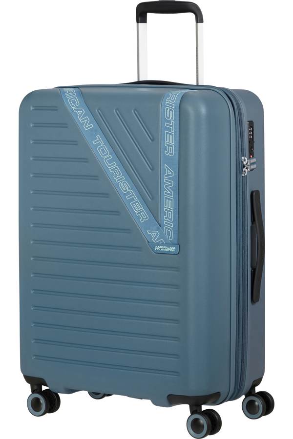 American Tourister Dynabelt Spinner EXP TSA 66cm Rainstorm Blue