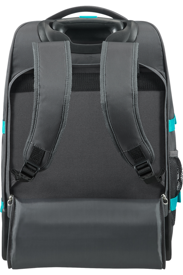 American Tourister Road Quest Laptop rugzak met Wielen 39.6cm/15.6inch  Grey/Turquoise
