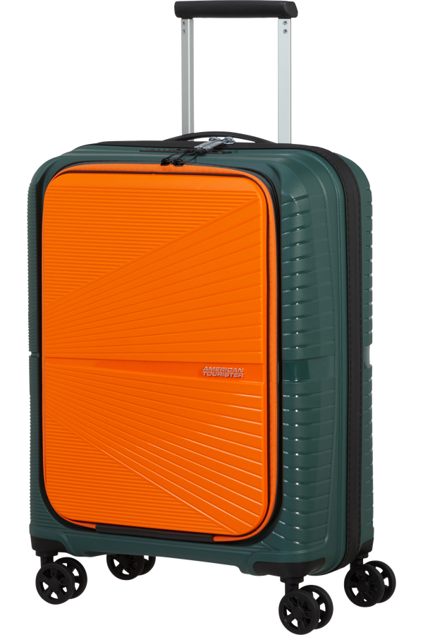American Tourister Airconic Spinner Frontloader 15.6' 55cm  Forest Green/Orange