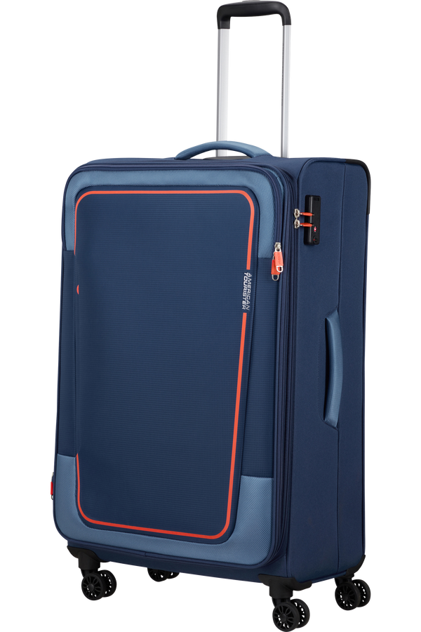 American Tourister Pulsonic Spinner Expandable 81cm  Combat Navy