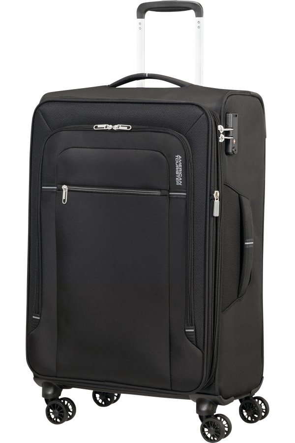American Tourister Crosstrack Spinner Expandable 67cm  Noir/Gris American Tourister Crosstrack Spinner Expandable 67cm  Noir/Gris