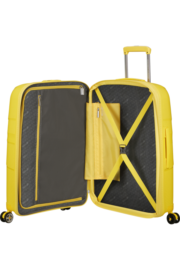 American Tourister StarVibe Spinner Expandable TSA 67cm Electric Lemon American Tourister StarVibe Spinner Expandable TSA 67cm Electric Lemon