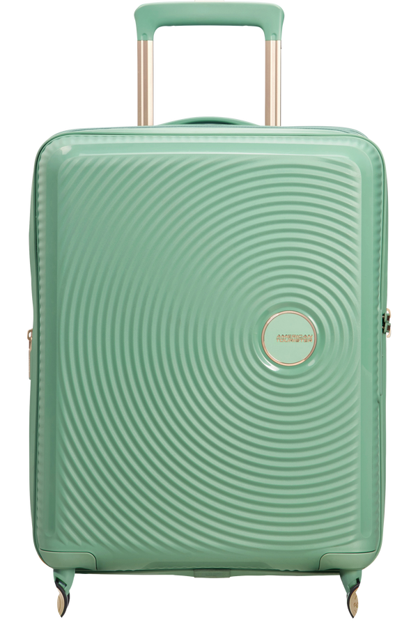 American Tourister Soundbox Spinner TSA Expandable 55cm  Almond Green/Gold