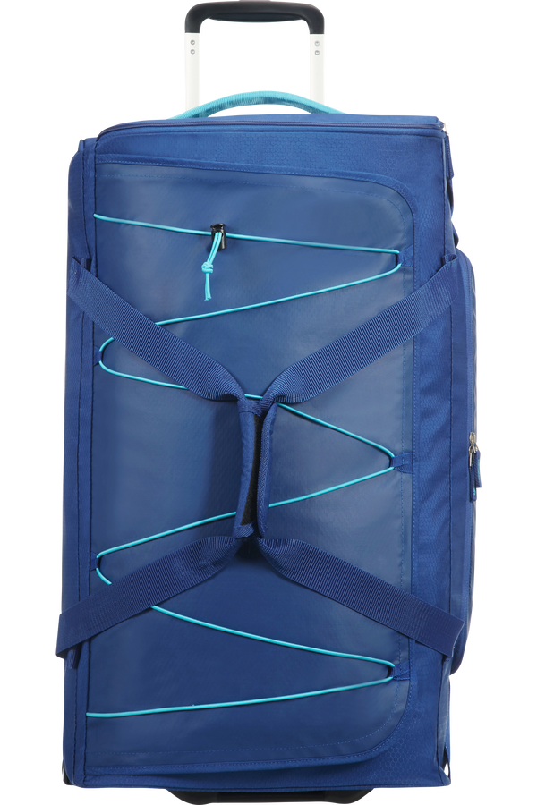 American Tourister Road Quest Duffle with Wheels M  Deep Water Blue