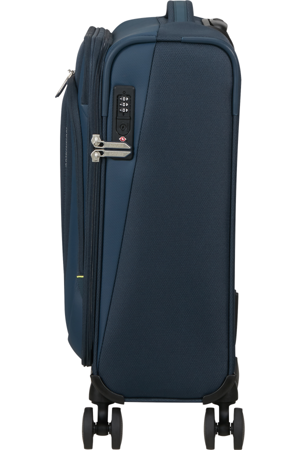 American Tourister Wanderlite Spinner TSA S  Bleu marine foncé