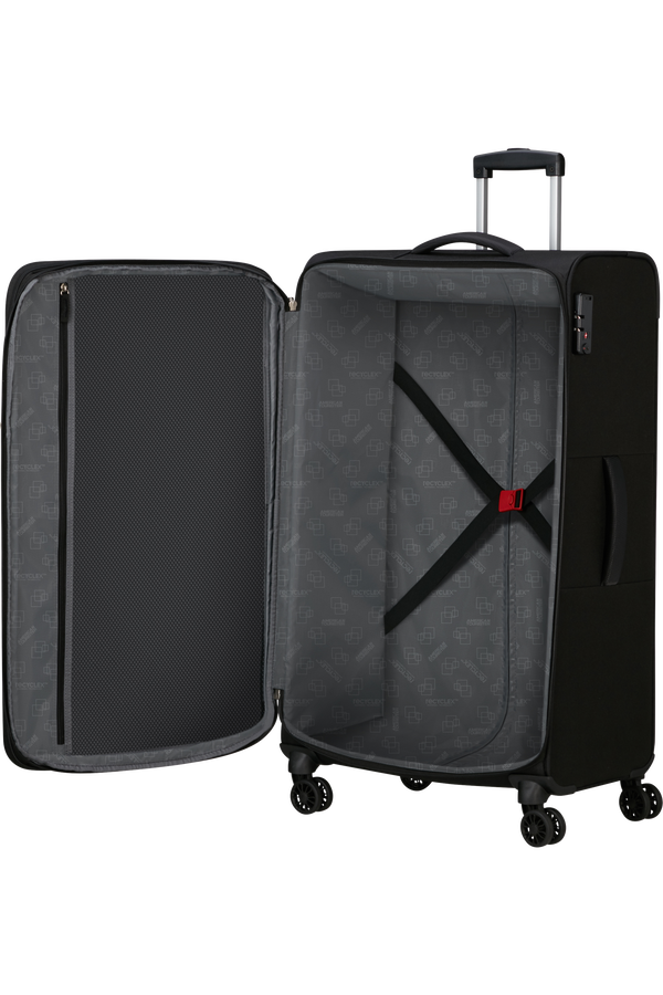 American Tourister Air Wave Spinner EXP TSA L  Noir/Rouge