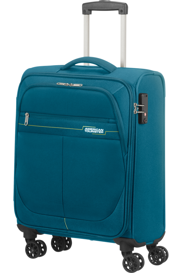 American Tourister Deep Dive Spinner TSA 55cm  Teal/Lime