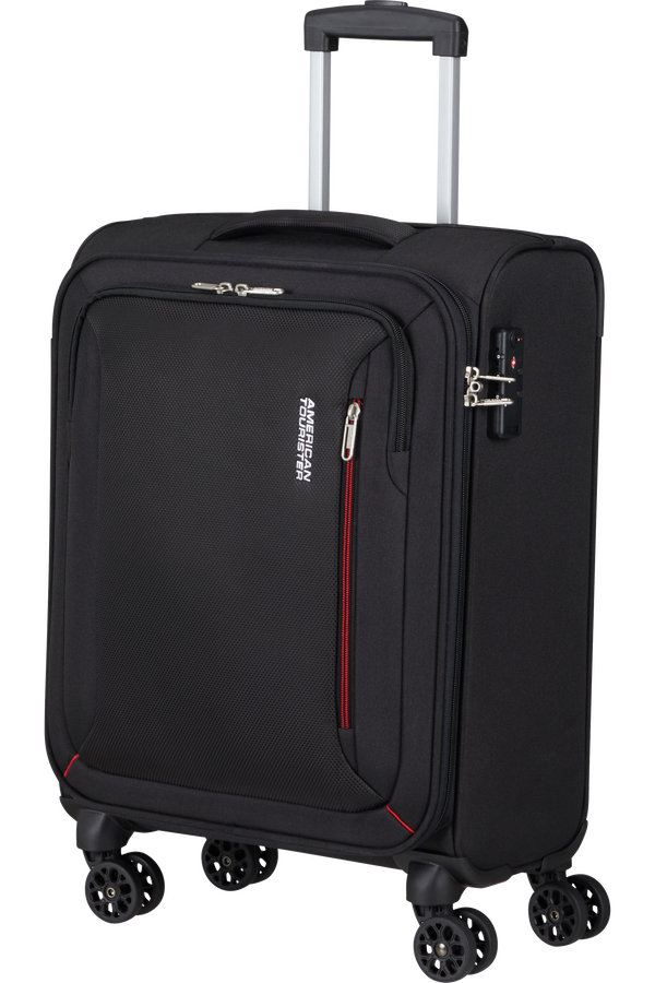 American Tourister Hyperspeed Spinner TSA 55cm  Jet Black American Tourister Hyperspeed Spinner TSA 55cm  Jet Black