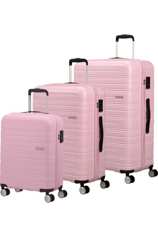 American Tourister High Turn 3 PC SET A  Matt Powder Pink American Tourister High Turn 3 PC SET A  Matt Powder Pink