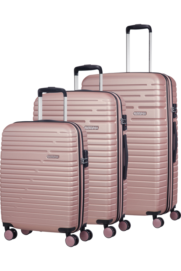 American Tourister Aero Racer 3 PC Set A  Rose