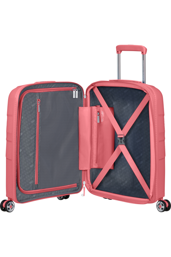 American Tourister Starvibe Spinner Expandable TSA 55cm Sun Kissed Coral American Tourister Starvibe Spinner Expandable TSA 55cm Sun Kissed Coral