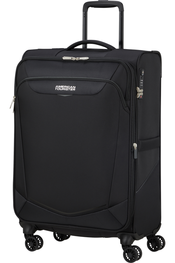 American Tourister SummerRide Spinner M EXP TSA 69cm Zwart American Tourister SummerRide Spinner M EXP TSA 69cm Zwart