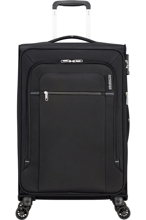 American Tourister Crosstrack Spinner Expandable 67cm  Black/Grey