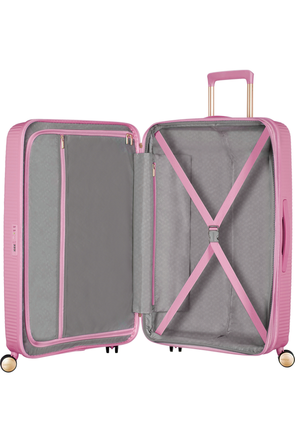 American Tourister Soundbox Spinner TSA Expandable 77cm  Pearl Pink/Gold