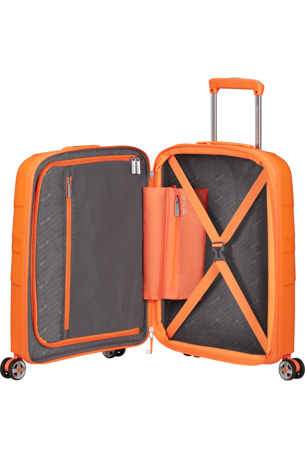 American Tourister StarVibe Spinner Expandable TSA 55cm Papaya Smoothie American Tourister StarVibe Spinner Expandable TSA 55cm Papaya Smoothie