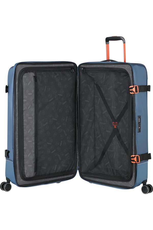 American Tourister Urban Track Spinner L TSA Coated 79cm  Navy/Orange
