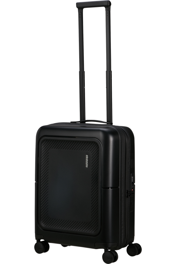 American Tourister DashPop Spinner Expandable TSA 55cm True Black American Tourister DashPop Spinner Expandable TSA 55cm True Black