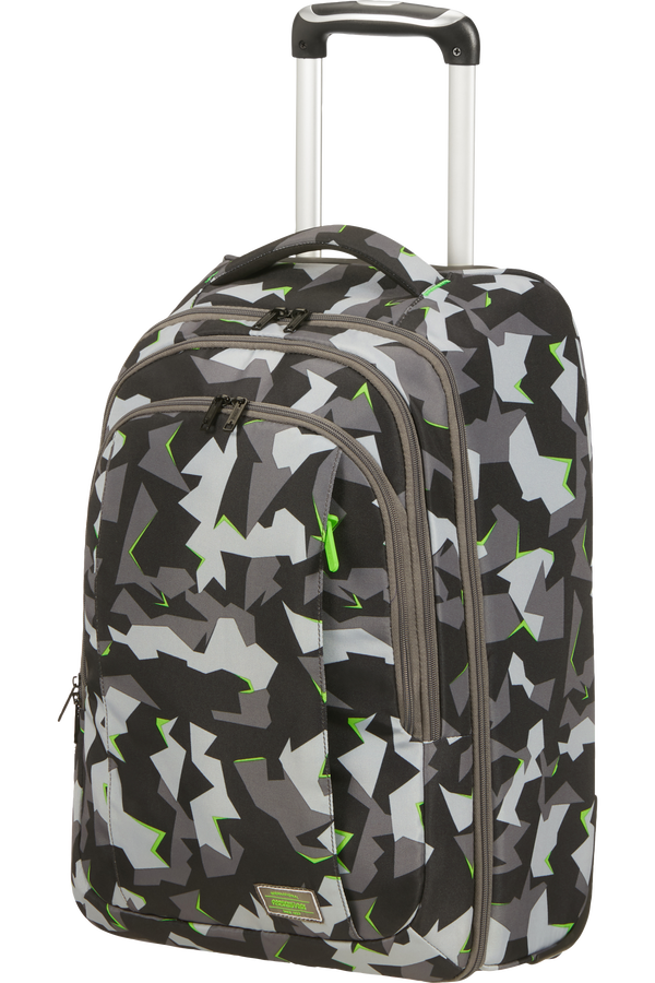 American Tourister Fast Route Laptop Backpack with Wheels Core 15.6'  Camo/Acid Green