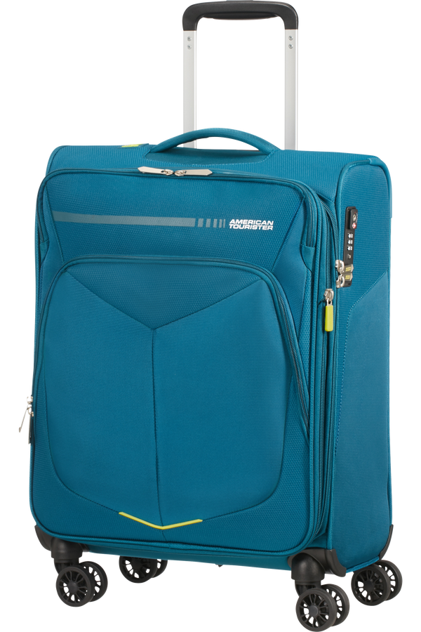 American Tourister Summerfunk Spinner Exp TSA 55cm  Teal American Tourister Summerfunk Spinner Exp TSA 55cm  Teal