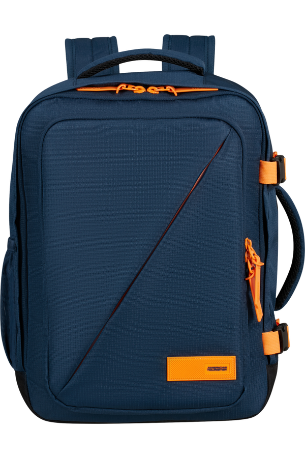 American Tourister Take2cabin Casual Backpack MS  Dark Navy/Radiant Orange