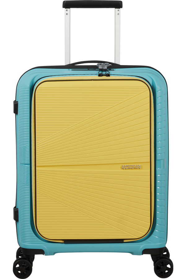 American Tourister Airconic Spinner Frontloader 15.6' 55cm  Surf Blue/Yellow