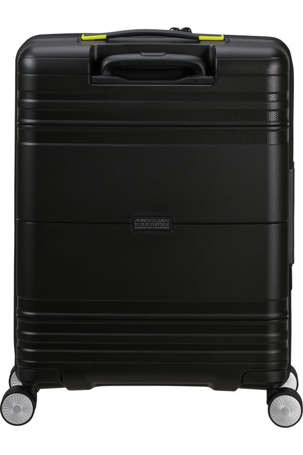 American Tourister Hello Cabin Spinner Exp Coated 55cm  Black/Lime