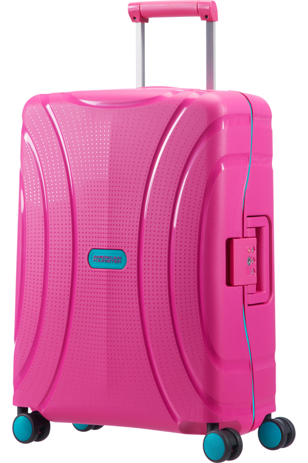 American Tourister Lock'n'Roll Handbagage koffer met 4 wielen 55x40x20cm Summer Pink