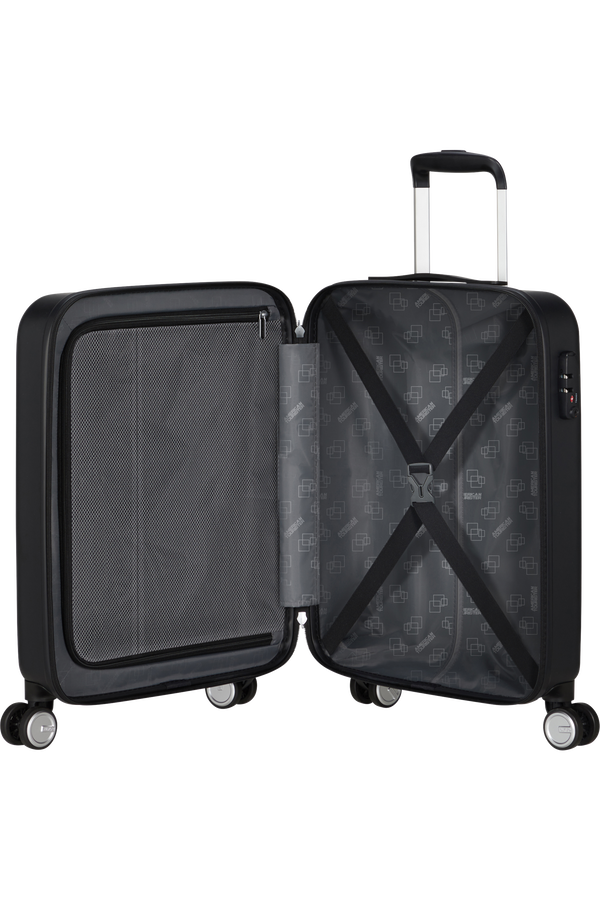 American Tourister Astrobeam Spinner TSA 55cm  Storm Black American Tourister Astrobeam Spinner TSA 55cm  Storm Black