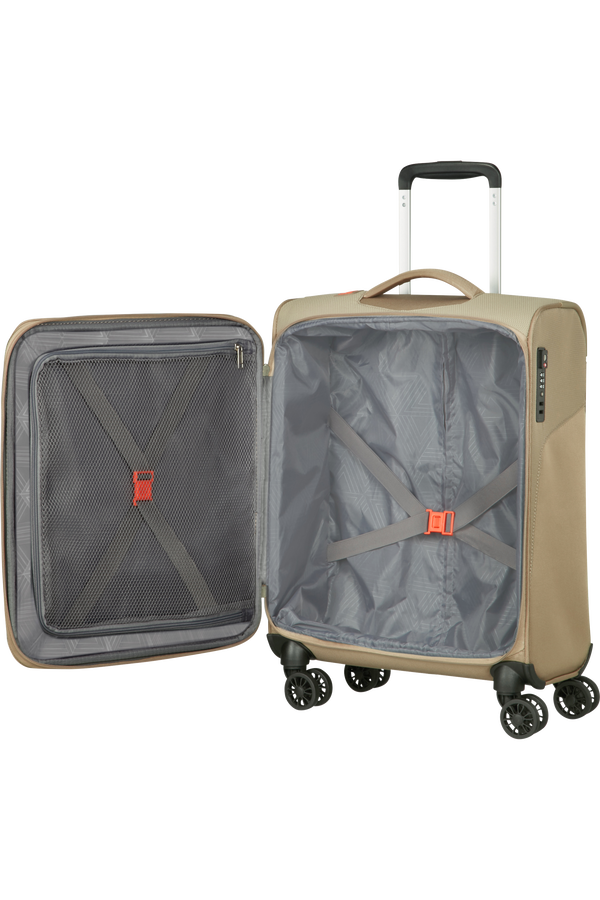 American Tourister Summerfunk Spinner Strict TSA 55cm  Beige American Tourister Summerfunk Spinner Strict TSA 55cm  Beige