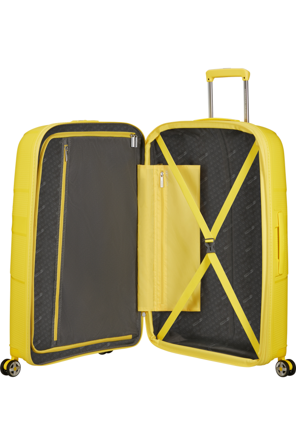 American Tourister StarVibe Spinner Expandable 77cm Electric Lemon American Tourister StarVibe Spinner Expandable 77cm Electric Lemon