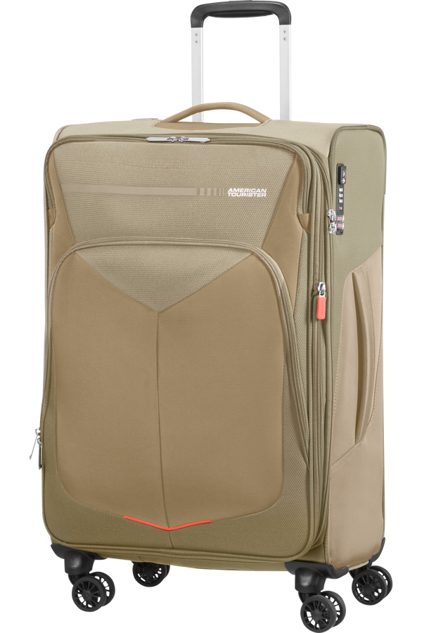 American Tourister Summerfunk Spinner Exp TSA 67cm  Beige American Tourister Summerfunk Spinner Exp TSA 67cm  Beige