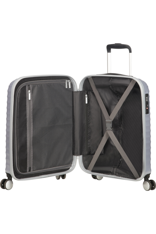American Tourister Jetglam Spinner 55cm  Argent m&eacute;tal