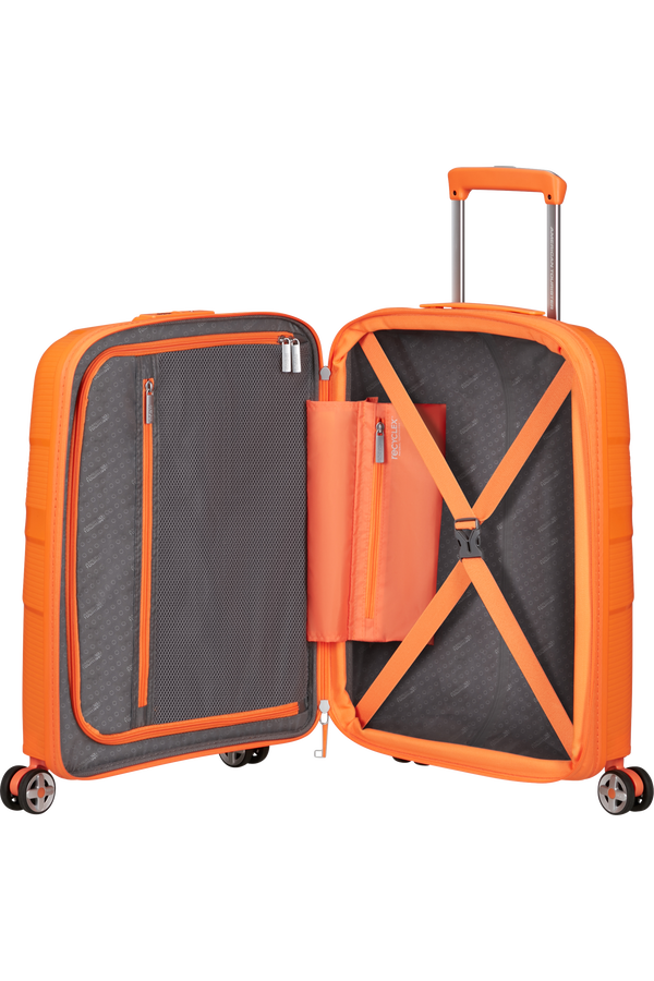 American Tourister StarVibe Spinner Expandable TSA 55cm Papaya Smoothie