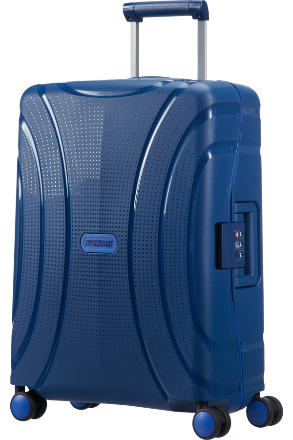 American Tourister Lock'n'Roll Handbagage koffer met 4 wielen 40x55x20cm Marine Blue
