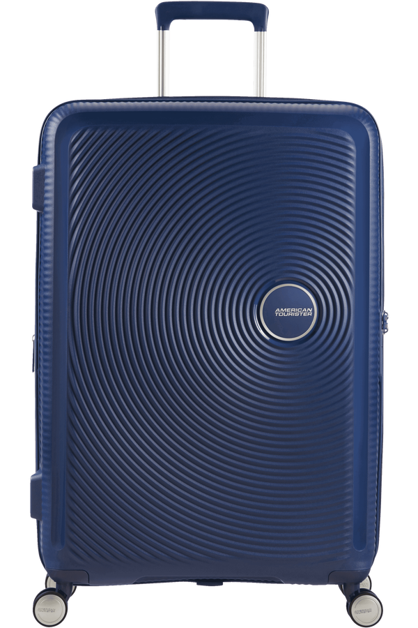 American Tourister Soundbox Spinner extensible 67cm Bleu marine foncé