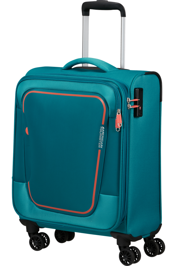 American Tourister Pulsonic Spinner Expandable 55cm  Stone Teal