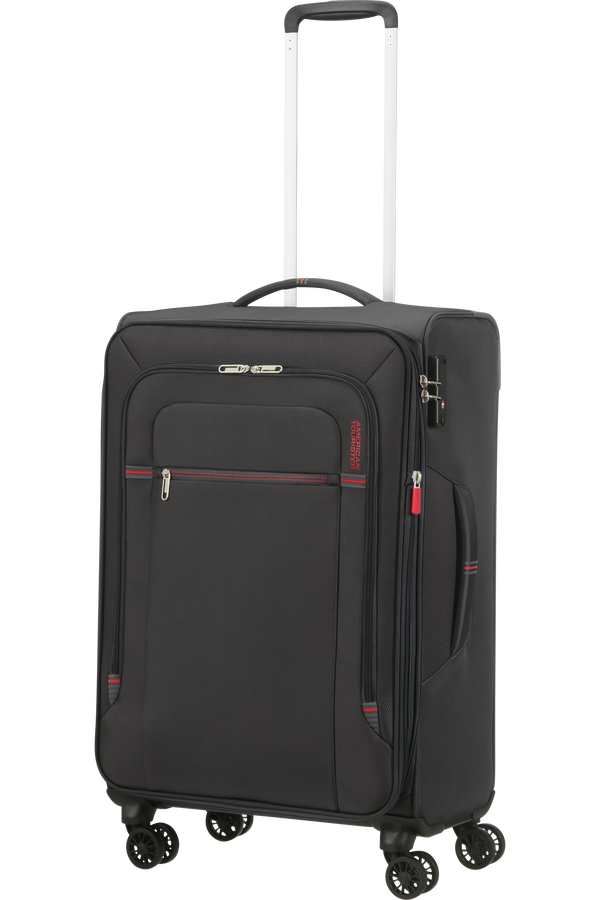 American Tourister Crosstrack Spinner Expandable 67cm  Gris/Rouge American Tourister Crosstrack Spinner Expandable 67cm  Gris/Rouge